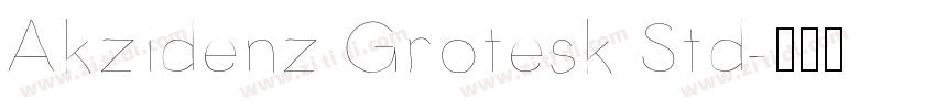 Akzidenz Grotesk Std字体转换